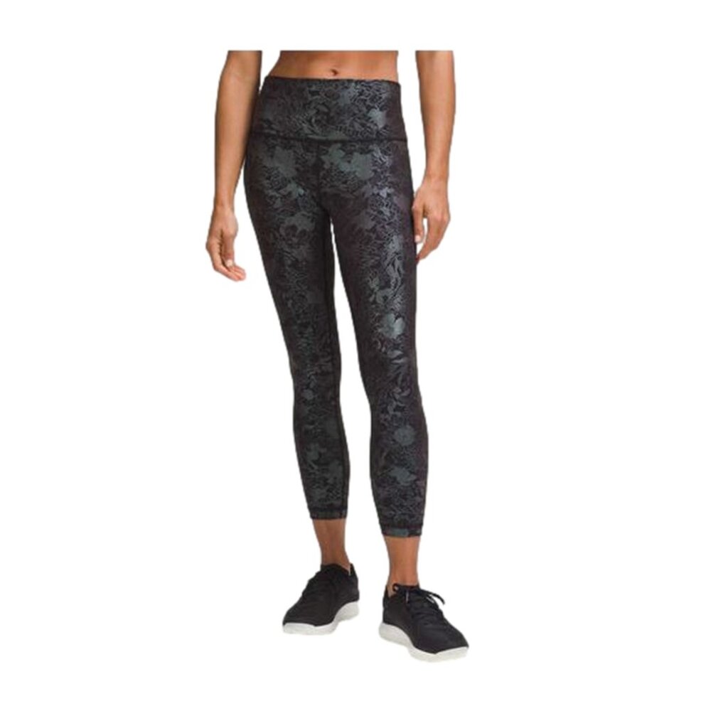 Lululemon Wunder Under High-Rise Tight 25" Flourish Black Iridescent Foil